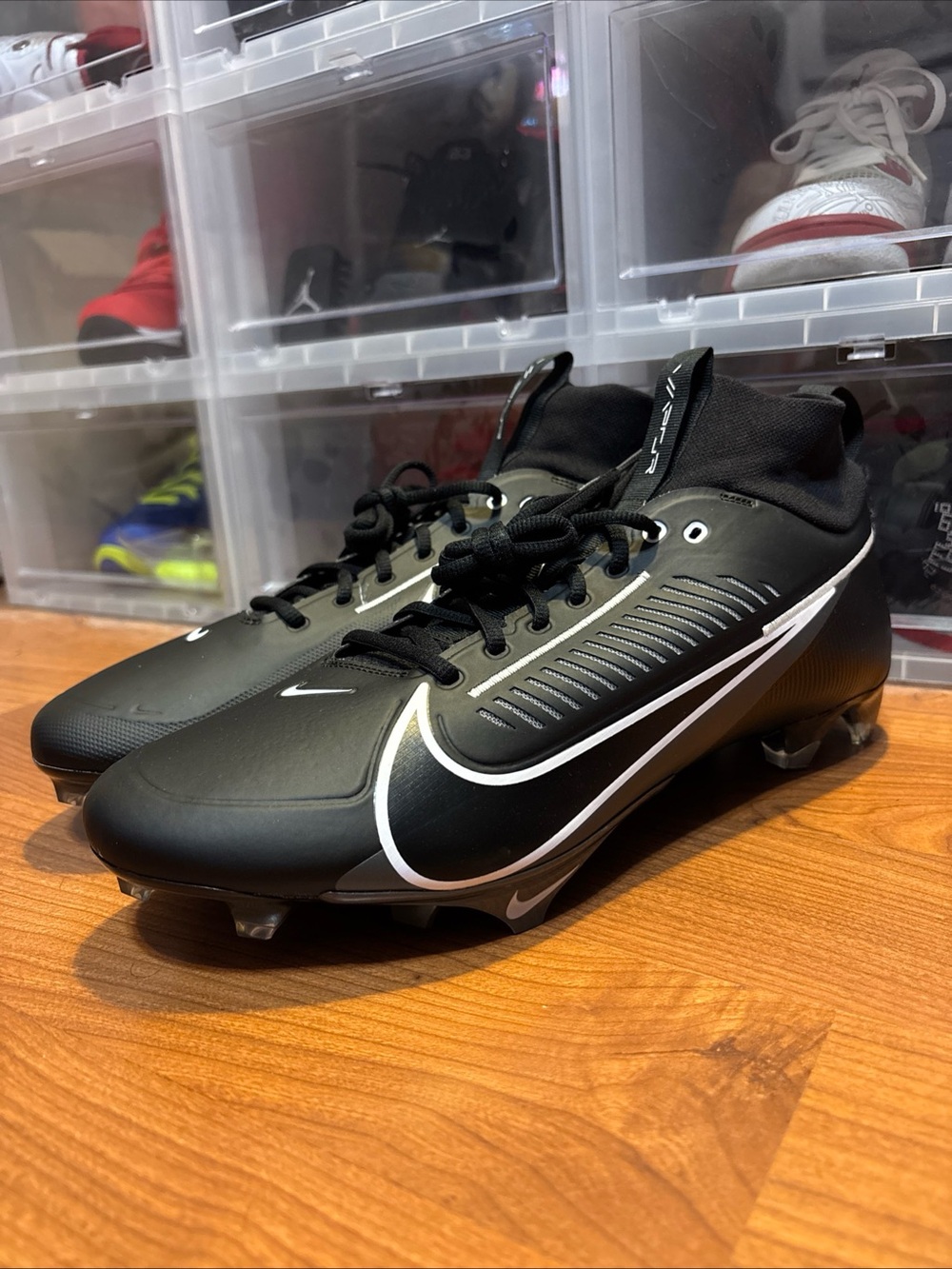 Nike Vapor Edge Pro 360 2 Black Grey DA5456-010 Football Cleats Men’s Sz 7 NWOB